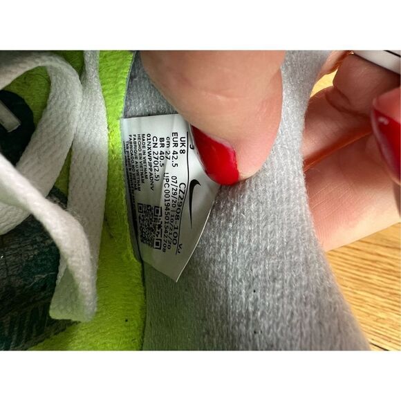 Nike Air Max III 90 Spruce Lime White Grey Fog Size 9 CZ2908-100 - Picture 6 of 6